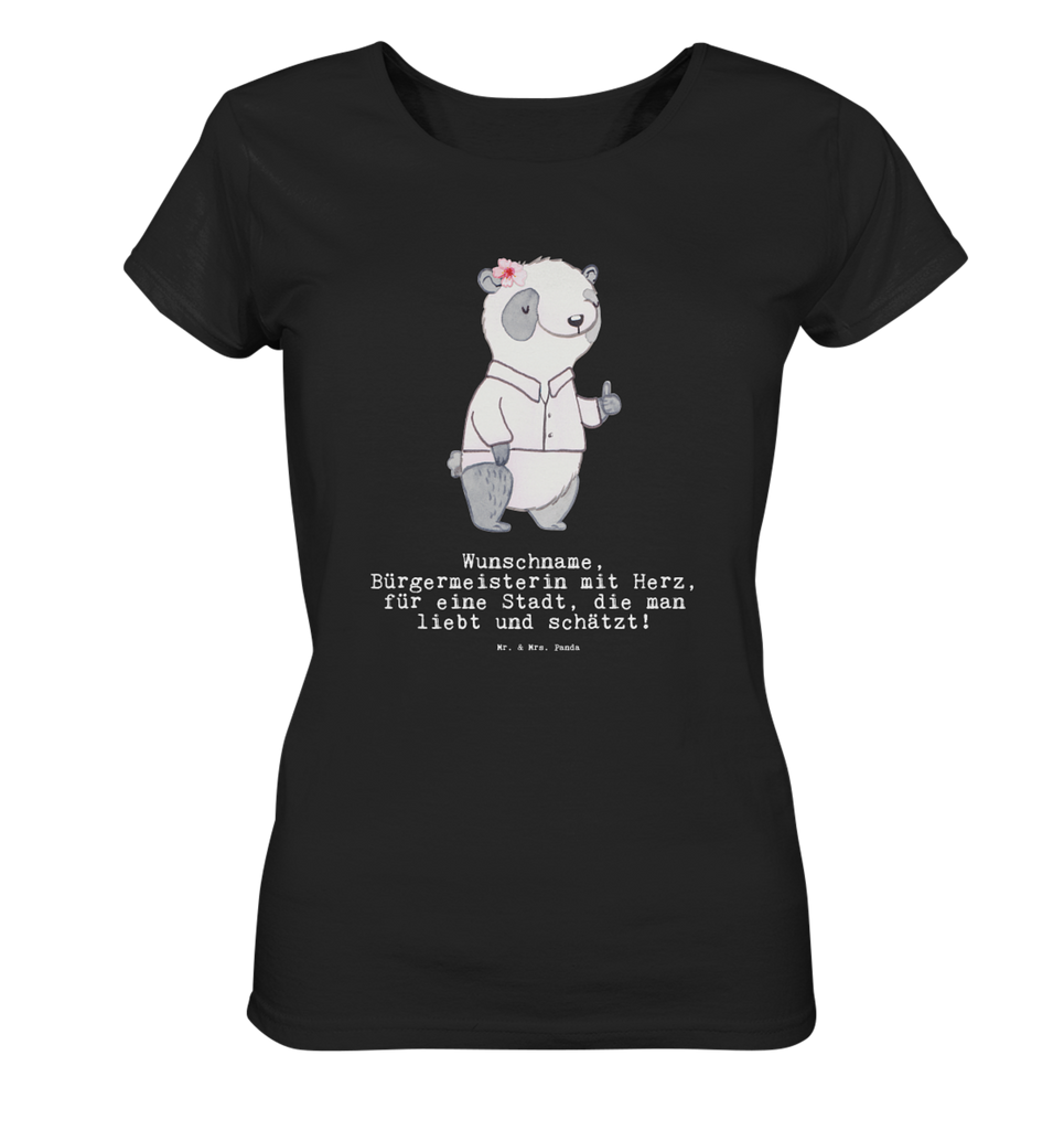 Personalisiertes Shirt Damen Bürgermeisterin mit Herz T-Shirt, Shirt, Tshirt, Lustiges T-Shirt, T-Shirt mit Spruch, Party, Junggesellenabschied, Jubiläum, Geburstag, Herrn, Damen, Männer, Frauen, Schlafshirt, Nachthemd, Sprüche, Beruf, Ausbildung, Abschied, Rente, Kollege, Kollegin, Geschenk, Schenken, Arbeitskollege, Mitarbeiter, Firma, Danke, Dankeschön, Bürgermeisterin Geschenk zum Amtsantritt, Amtseinführung, Bürgermeisterwahl, Stadt, Gemeinde, Wahlen, Oberbürgermeisterin, Rathaus