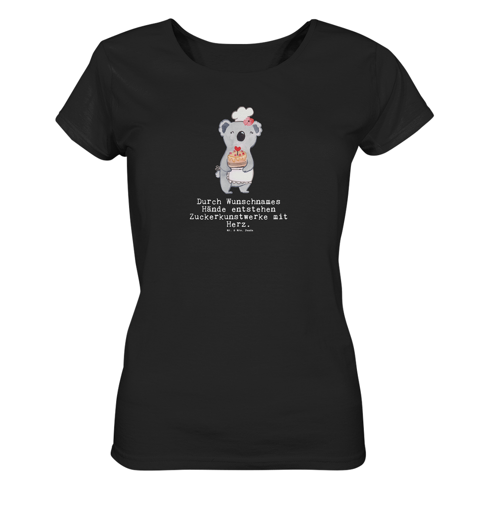 Personalisiertes Shirt Damen Konditorin mit Herz T-Shirt, Shirt, Tshirt, Lustiges T-Shirt, T-Shirt mit Spruch, Party, Junggesellenabschied, Jubiläum, Geburstag, Herrn, Damen, Männer, Frauen, Schlafshirt, Nachthemd, Sprüche, Beruf, Ausbildung, Abschied, Rente, Kollege, Kollegin, Geschenk, Schenken, Arbeitskollege, Mitarbeiter, Firma, Danke, Dankeschön, Konditorin, Kuchenbäckerin, Patissierin, Confiseurin, Bäckerin