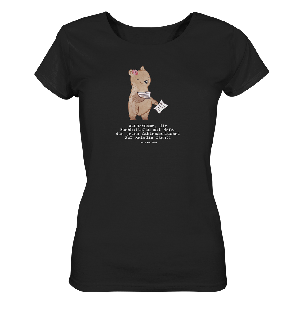 Personalisiertes Shirt Damen Buchhalterin mit Herz T-Shirt, Shirt, Tshirt, Lustiges T-Shirt, T-Shirt mit Spruch, Party, Junggesellenabschied, Jubiläum, Geburstag, Herrn, Damen, Männer, Frauen, Schlafshirt, Nachthemd, Sprüche, Beruf, Ausbildung, Abschied, Rente, Kollege, Kollegin, Geschenk, Schenken, Arbeitskollege, Mitarbeiter, Firma, Danke, Dankeschön, Buchhalter, in Bürojob, Backoffice Mitarbeiterin, Angestellte