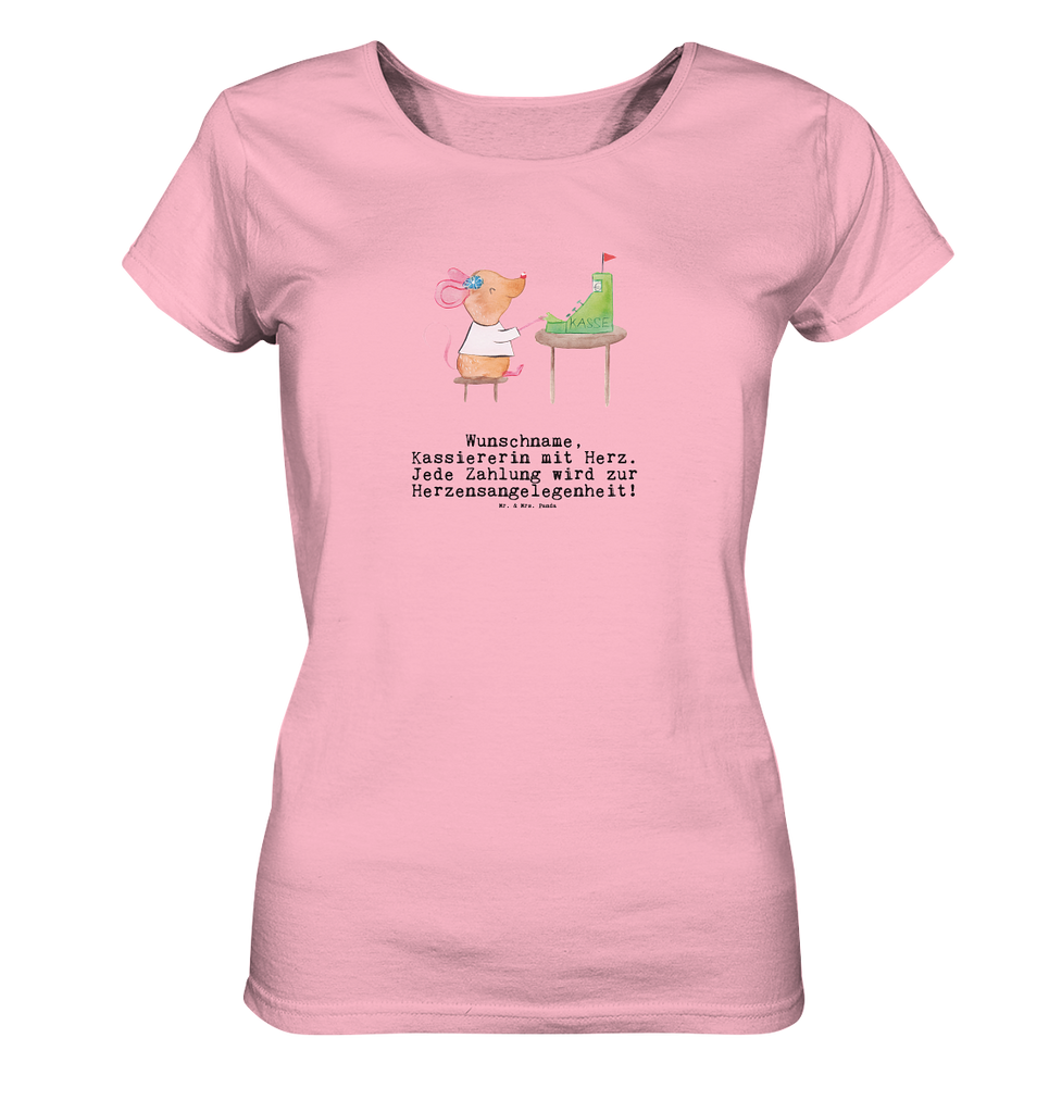Personalisiertes Shirt Damen Kassiererin mit Herz T-Shirt, Shirt, Tshirt, Lustiges T-Shirt, T-Shirt mit Spruch, Party, Junggesellenabschied, Jubiläum, Geburstag, Herrn, Damen, Männer, Frauen, Schlafshirt, Nachthemd, Sprüche, Beruf, Ausbildung, Abschied, Rente, Kollege, Kollegin, Geschenk, Schenken, Arbeitskollege, Mitarbeiter, Firma, Danke, Dankeschön, Kassiererin, Kassenwartin, Mitarbeiterin Kasse