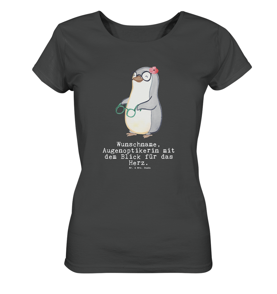 Personalisiertes Shirt Damen Augenoptikerin mit Herz T-Shirt, Shirt, Tshirt, Lustiges T-Shirt, T-Shirt mit Spruch, Party, Junggesellenabschied, Jubiläum, Geburstag, Herrn, Damen, Männer, Frauen, Schlafshirt, Nachthemd, Sprüche, Beruf, Ausbildung, Abschied, Rente, Kollege, Kollegin, Geschenk, Schenken, Arbeitskollege, Mitarbeiter, Firma, Danke, Dankeschön, Augenoptikerin, Optikerin, Augenärztin, Optometristin, Brillenverkäuferin, Brillengeschäft, Eröffnung