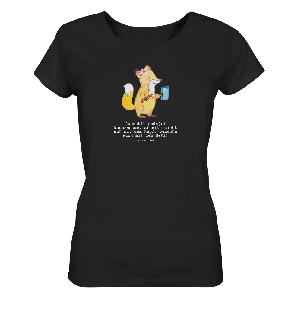 Personalisiertes Shirt Damen Auszubildende mit Herz T-Shirt, Shirt, Tshirt, Lustiges T-Shirt, T-Shirt mit Spruch, Party, Junggesellenabschied, Jubiläum, Geburstag, Herrn, Damen, Männer, Frauen, Schlafshirt, Nachthemd, Sprüche, Beruf, Ausbildung, Abschied, Rente, Kollege, Kollegin, Geschenk, Schenken, Arbeitskollege, Mitarbeiter, Firma, Danke, Dankeschön, Auszubildende, Azubine, Ausbildungsbeginn, Abschlussprüfung, Beginn der Ausbildung, Glücksbringer zur Ausbildung