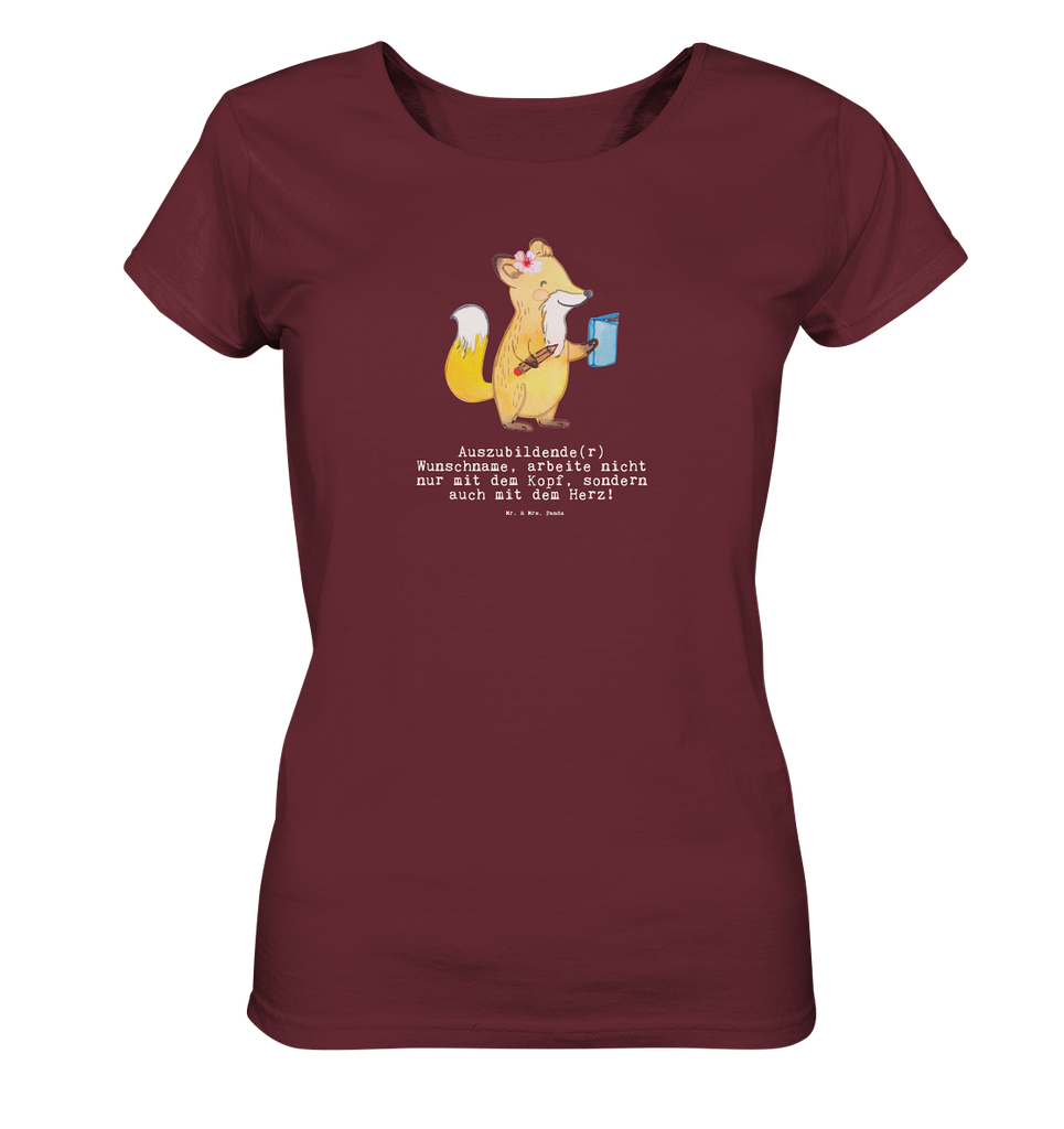 Personalisiertes Shirt Damen Auszubildende mit Herz T-Shirt, Shirt, Tshirt, Lustiges T-Shirt, T-Shirt mit Spruch, Party, Junggesellenabschied, Jubiläum, Geburstag, Herrn, Damen, Männer, Frauen, Schlafshirt, Nachthemd, Sprüche, Beruf, Ausbildung, Abschied, Rente, Kollege, Kollegin, Geschenk, Schenken, Arbeitskollege, Mitarbeiter, Firma, Danke, Dankeschön, Auszubildende, Azubine, Ausbildungsbeginn, Abschlussprüfung, Beginn der Ausbildung, Glücksbringer zur Ausbildung