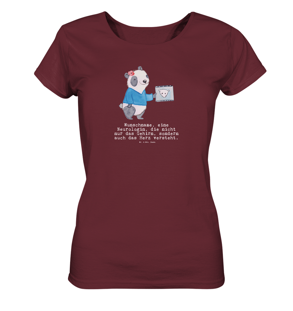 Personalisiertes Shirt Damen Neurologin mit Herz T-Shirt, Shirt, Tshirt, Lustiges T-Shirt, T-Shirt mit Spruch, Party, Junggesellenabschied, Jubiläum, Geburstag, Herrn, Damen, Männer, Frauen, Schlafshirt, Nachthemd, Sprüche, Beruf, Ausbildung, Abschied, Rente, Kollege, Kollegin, Geschenk, Schenken, Arbeitskollege, Mitarbeiter, Firma, Danke, Dankeschön, Neurologin, Neurologie, Mediziner, Medizinstudium