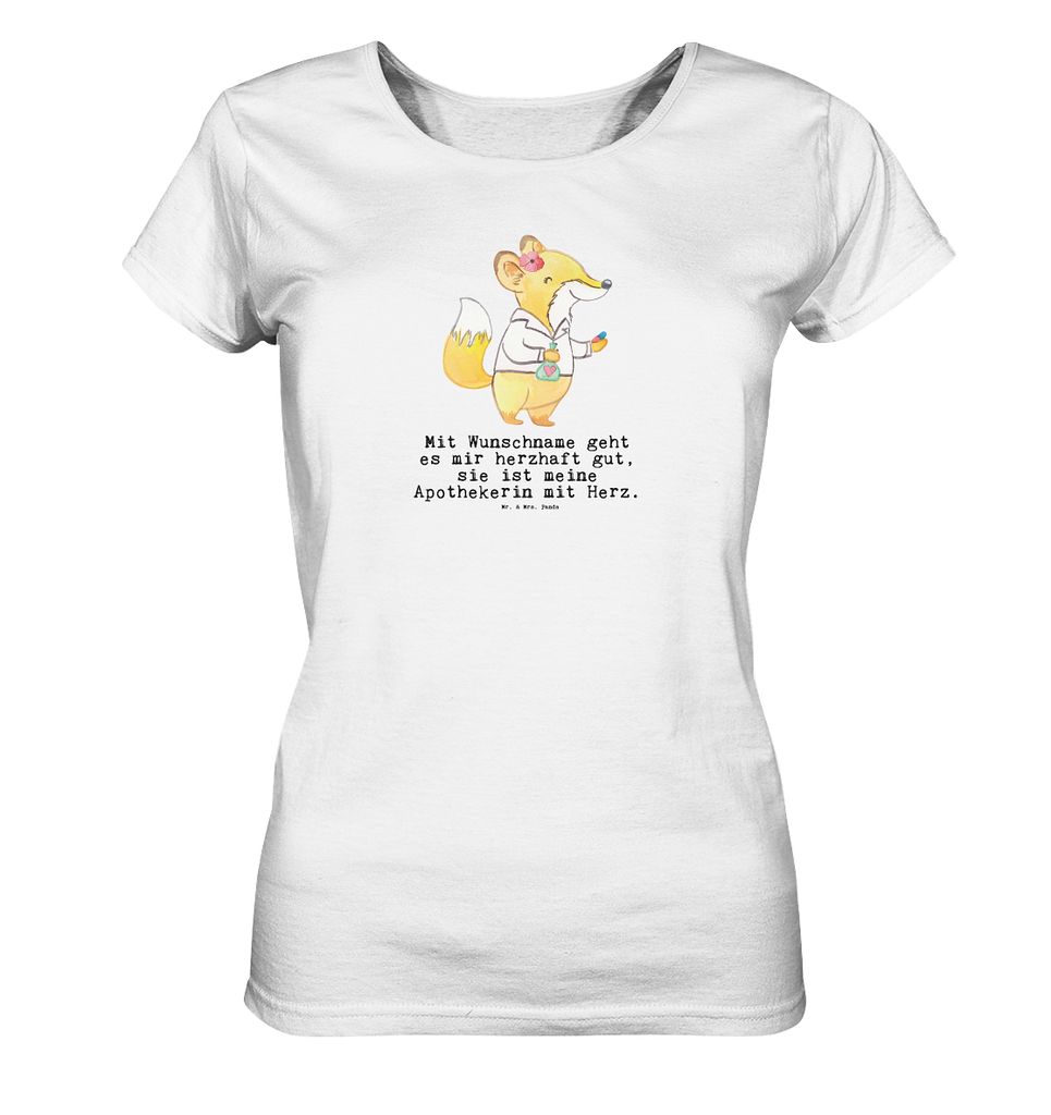Personalisiertes Shirt Damen Apothekerin mit Herz T-Shirt, Shirt, Tshirt, Lustiges T-Shirt, T-Shirt mit Spruch, Party, Junggesellenabschied, Jubiläum, Geburstag, Herrn, Damen, Männer, Frauen, Schlafshirt, Nachthemd, Sprüche, Beruf, Ausbildung, Abschied, Rente, Kollege, Kollegin, Geschenk, Schenken, Arbeitskollege, Mitarbeiter, Firma, Danke, Dankeschön, Apothekerin, Pharmazie, Staatsexamen, Approbation, Eröffnung Apotheke
