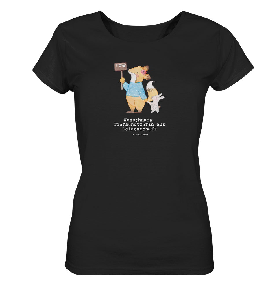 Personalisiertes Shirt Damen Tierschützerin aus Leidenschaft T-Shirt, Shirt, Tshirt, Lustiges T-Shirt, T-Shirt mit Spruch, Party, Junggesellenabschied, Jubiläum, Geburstag, Herrn, Damen, Männer, Frauen, Schlafshirt, Nachthemd, Sprüche, Beruf, Ausbildung, Abschied, Rente, Kollege, Kollegin, Geschenk, Schenken, Arbeitskollege, Mitarbeiter, Firma, Danke, Dankeschön
