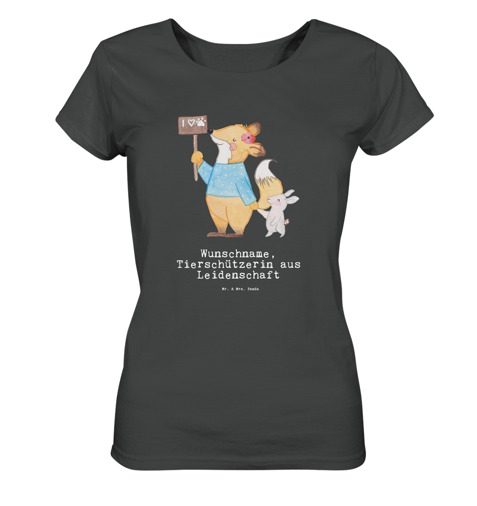 Personalisiertes Shirt Damen Tierschützerin aus Leidenschaft T-Shirt, Shirt, Tshirt, Lustiges T-Shirt, T-Shirt mit Spruch, Party, Junggesellenabschied, Jubiläum, Geburstag, Herrn, Damen, Männer, Frauen, Schlafshirt, Nachthemd, Sprüche, Beruf, Ausbildung, Abschied, Rente, Kollege, Kollegin, Geschenk, Schenken, Arbeitskollege, Mitarbeiter, Firma, Danke, Dankeschön