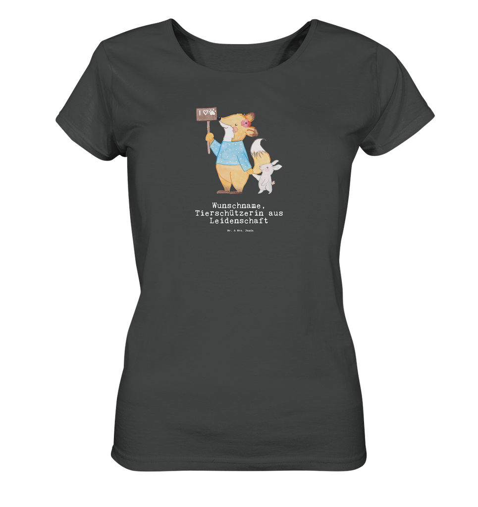 Personalisiertes Shirt Damen Tierschützerin aus Leidenschaft T-Shirt, Shirt, Tshirt, Lustiges T-Shirt, T-Shirt mit Spruch, Party, Junggesellenabschied, Jubiläum, Geburstag, Herrn, Damen, Männer, Frauen, Schlafshirt, Nachthemd, Sprüche, Beruf, Ausbildung, Abschied, Rente, Kollege, Kollegin, Geschenk, Schenken, Arbeitskollege, Mitarbeiter, Firma, Danke, Dankeschön