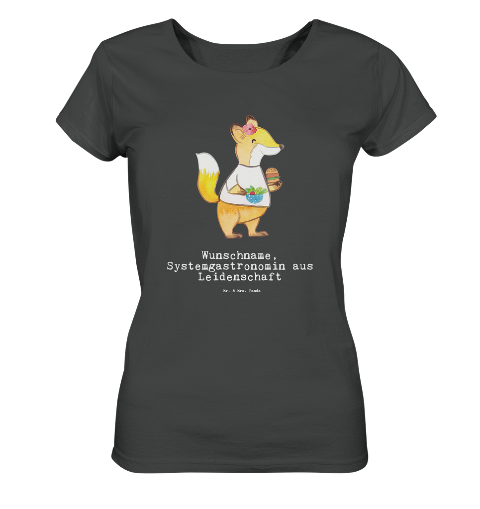 Personalisiertes Shirt Damen Systemgastronomin aus Leidenschaft T-Shirt, Shirt, Tshirt, Lustiges T-Shirt, T-Shirt mit Spruch, Party, Junggesellenabschied, Jubiläum, Geburstag, Herrn, Damen, Männer, Frauen, Schlafshirt, Nachthemd, Sprüche, Beruf, Ausbildung, Abschied, Rente, Kollege, Kollegin, Geschenk, Schenken, Arbeitskollege, Mitarbeiter, Firma, Danke, Dankeschön