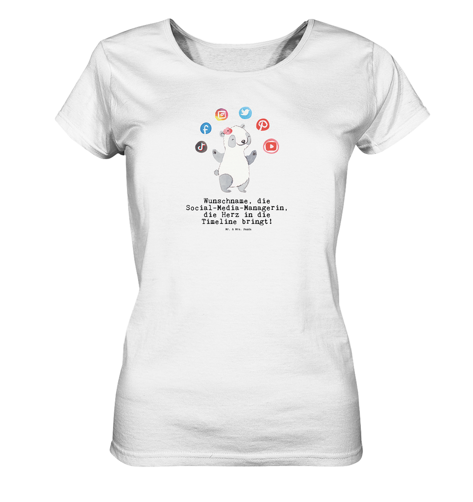 Personalisiertes Shirt Damen Social Media Managerin mit Herz T-Shirt, Shirt, Tshirt, Lustiges T-Shirt, T-Shirt mit Spruch, Party, Junggesellenabschied, Jubiläum, Geburstag, Herrn, Damen, Männer, Frauen, Schlafshirt, Nachthemd, Sprüche, Beruf, Ausbildung, Abschied, Rente, Kollege, Kollegin, Geschenk, Schenken, Arbeitskollege, Mitarbeiter, Firma, Danke, Dankeschön