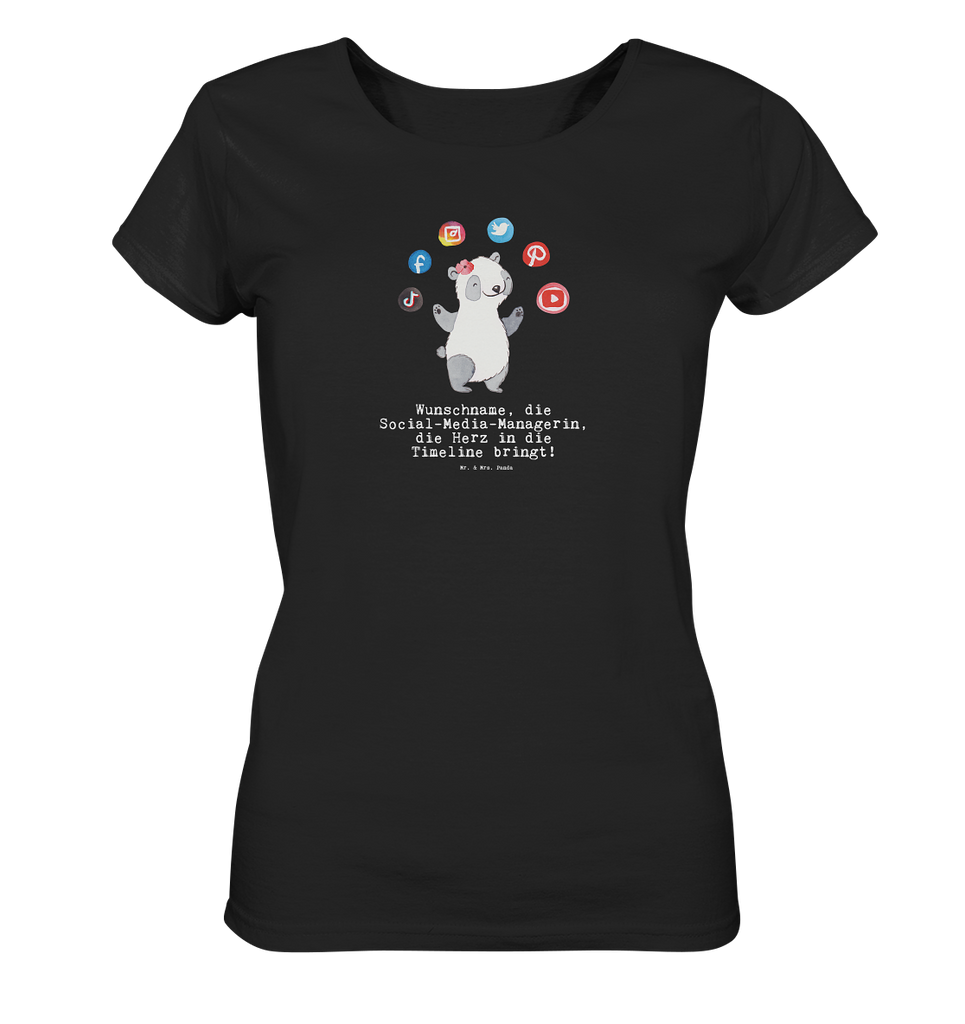 Personalisiertes Shirt Damen Social Media Managerin mit Herz T-Shirt, Shirt, Tshirt, Lustiges T-Shirt, T-Shirt mit Spruch, Party, Junggesellenabschied, Jubiläum, Geburstag, Herrn, Damen, Männer, Frauen, Schlafshirt, Nachthemd, Sprüche, Beruf, Ausbildung, Abschied, Rente, Kollege, Kollegin, Geschenk, Schenken, Arbeitskollege, Mitarbeiter, Firma, Danke, Dankeschön