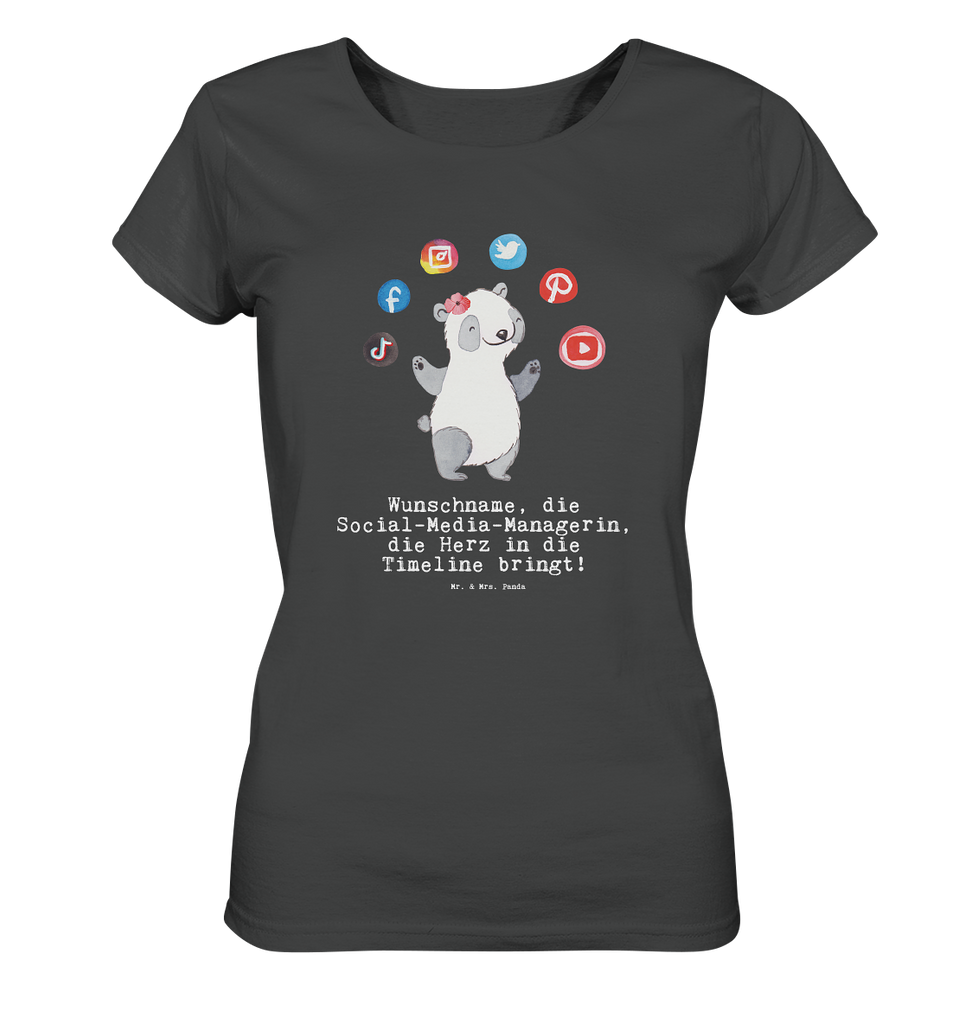 Personalisiertes Shirt Damen Social Media Managerin mit Herz T-Shirt, Shirt, Tshirt, Lustiges T-Shirt, T-Shirt mit Spruch, Party, Junggesellenabschied, Jubiläum, Geburstag, Herrn, Damen, Männer, Frauen, Schlafshirt, Nachthemd, Sprüche, Beruf, Ausbildung, Abschied, Rente, Kollege, Kollegin, Geschenk, Schenken, Arbeitskollege, Mitarbeiter, Firma, Danke, Dankeschön