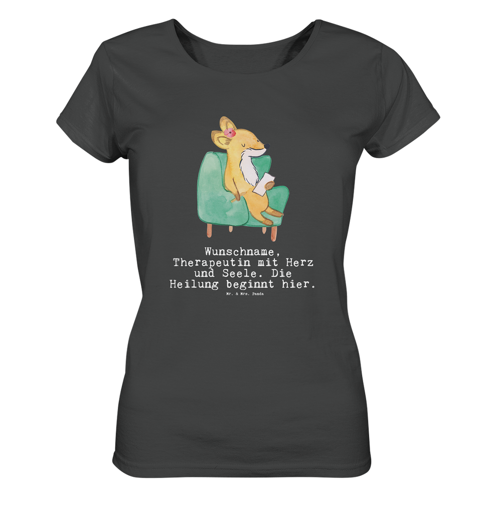 Personalisiertes Shirt Damen Therapeutin mit Herz T-Shirt, Shirt, Tshirt, Lustiges T-Shirt, T-Shirt mit Spruch, Party, Junggesellenabschied, Jubiläum, Geburstag, Herrn, Damen, Männer, Frauen, Schlafshirt, Nachthemd, Sprüche, Beruf, Ausbildung, Abschied, Rente, Kollege, Kollegin, Geschenk, Schenken, Arbeitskollege, Mitarbeiter, Firma, Danke, Dankeschön