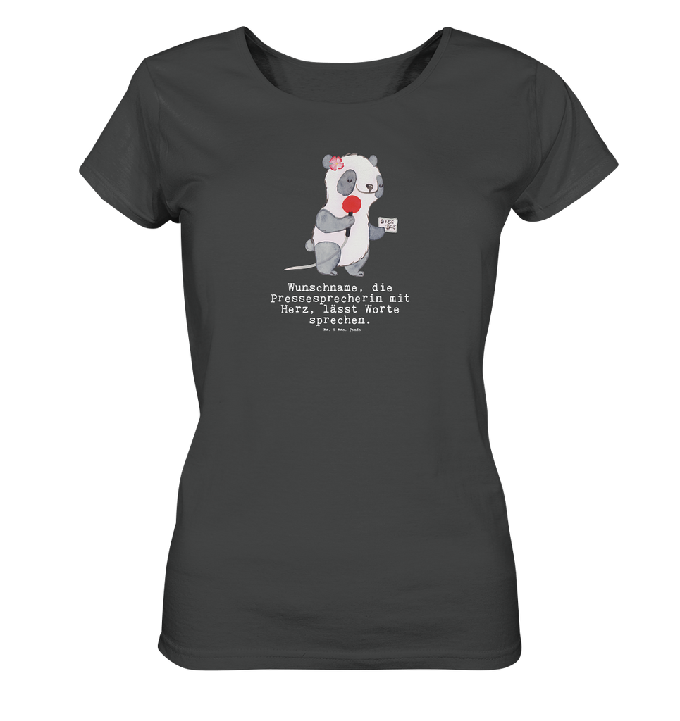 Personalisiertes Shirt Damen Pressesprecherin mit Herz T-Shirt, Shirt, Tshirt, Lustiges T-Shirt, T-Shirt mit Spruch, Party, Junggesellenabschied, Jubiläum, Geburstag, Herrn, Damen, Männer, Frauen, Schlafshirt, Nachthemd, Sprüche, Beruf, Ausbildung, Abschied, Rente, Kollege, Kollegin, Geschenk, Schenken, Arbeitskollege, Mitarbeiter, Firma, Danke, Dankeschön