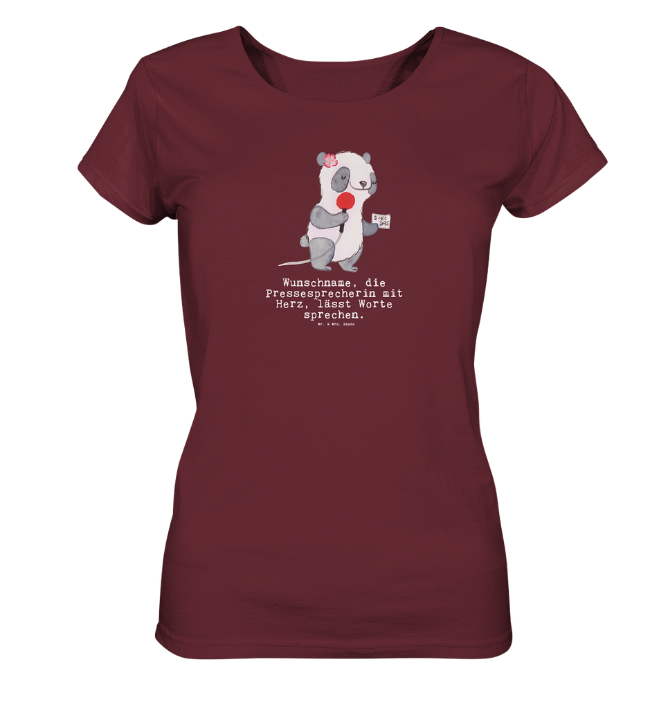 Personalisiertes Shirt Damen Pressesprecherin mit Herz T-Shirt, Shirt, Tshirt, Lustiges T-Shirt, T-Shirt mit Spruch, Party, Junggesellenabschied, Jubiläum, Geburstag, Herrn, Damen, Männer, Frauen, Schlafshirt, Nachthemd, Sprüche, Beruf, Ausbildung, Abschied, Rente, Kollege, Kollegin, Geschenk, Schenken, Arbeitskollege, Mitarbeiter, Firma, Danke, Dankeschön