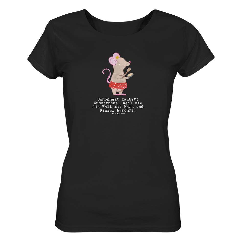 Personalisiertes Shirt Damen Visagistin mit Herz T-Shirt, Shirt, Tshirt, Lustiges T-Shirt, T-Shirt mit Spruch, Party, Junggesellenabschied, Jubiläum, Geburstag, Herrn, Damen, Männer, Frauen, Schlafshirt, Nachthemd, Sprüche, Beruf, Ausbildung, Abschied, Rente, Kollege, Kollegin, Geschenk, Schenken, Arbeitskollege, Mitarbeiter, Firma, Danke, Dankeschön, Kosmetikerin, Make Up Artist, Maskenbildnerin, Visagistin, Beauty Salon, Kosmetikstudio, Eröffnung