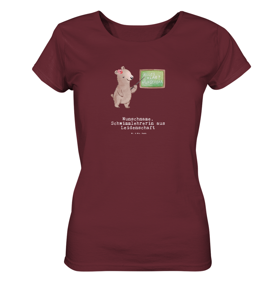 Personalisiertes Shirt Damen Schwimmlehrerin aus Leidenschaft T-Shirt, Shirt, Tshirt, Lustiges T-Shirt, T-Shirt mit Spruch, Party, Junggesellenabschied, Jubiläum, Geburstag, Herrn, Damen, Männer, Frauen, Schlafshirt, Nachthemd, Sprüche, Beruf, Ausbildung, Abschied, Rente, Kollege, Kollegin, Geschenk, Schenken, Arbeitskollege, Mitarbeiter, Firma, Danke, Dankeschön, Schwimmlehrerin, Schwimmbad, Schwimmschule, Schwimmverein