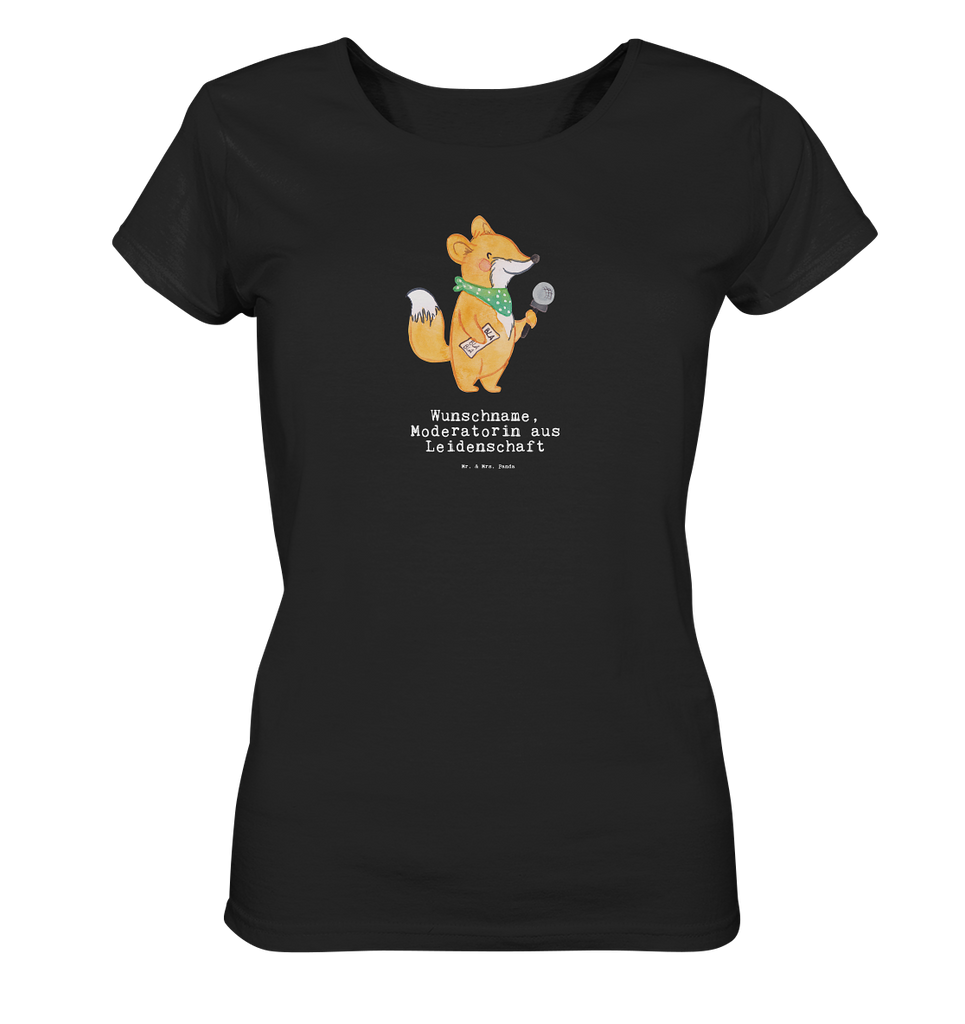 Personalisiertes Shirt Damen Moderatorin aus Leidenschaft T-Shirt, Shirt, Tshirt, Lustiges T-Shirt, T-Shirt mit Spruch, Party, Junggesellenabschied, Jubiläum, Geburstag, Herrn, Damen, Männer, Frauen, Schlafshirt, Nachthemd, Sprüche, Beruf, Ausbildung, Abschied, Rente, Kollege, Kollegin, Geschenk, Schenken, Arbeitskollege, Mitarbeiter, Firma, Danke, Dankeschön