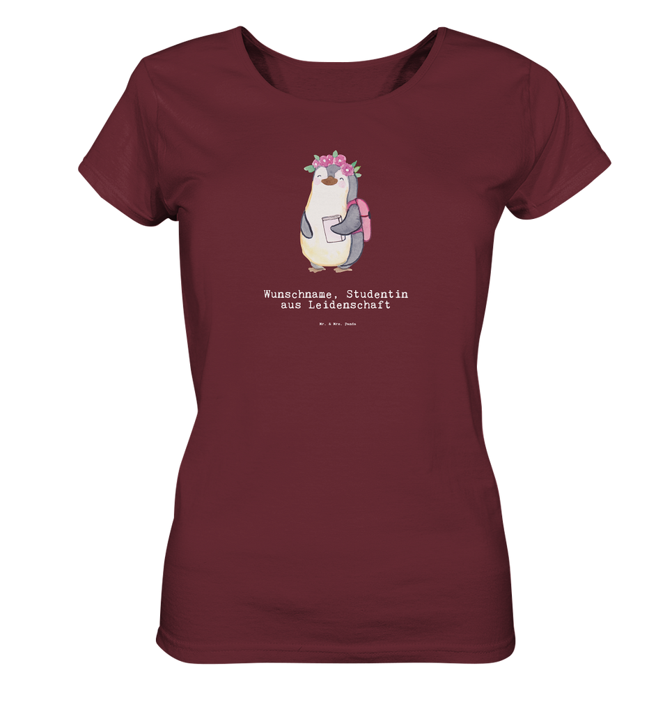 Personalisiertes Shirt Damen Studentin aus Leidenschaft T-Shirt, Shirt, Tshirt, Lustiges T-Shirt, T-Shirt mit Spruch, Party, Junggesellenabschied, Jubiläum, Geburstag, Herrn, Damen, Männer, Frauen, Schlafshirt, Nachthemd, Sprüche, Beruf, Ausbildung, Abschied, Rente, Kollege, Kollegin, Geschenk, Schenken, Arbeitskollege, Mitarbeiter, Firma, Danke, Dankeschön