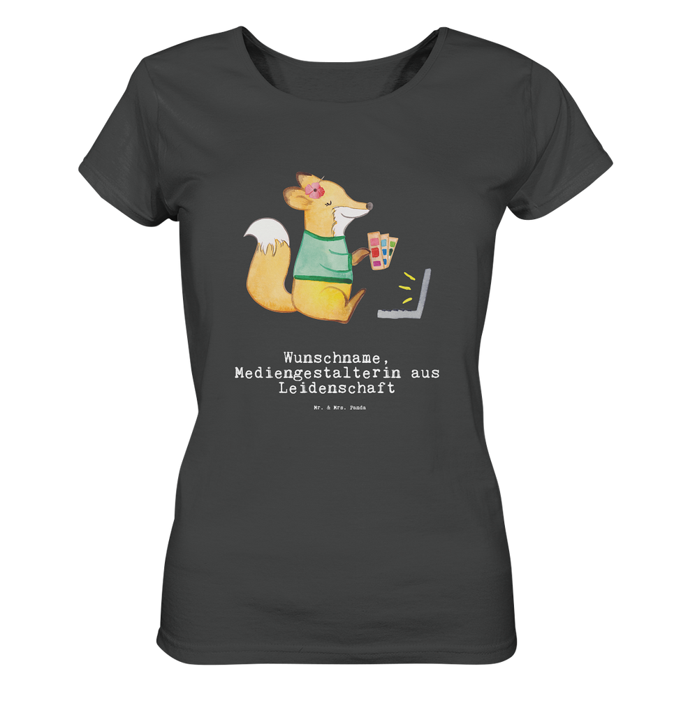 Personalisiertes Shirt Damen Mediengestalterin aus Leidenschaft T-Shirt, Shirt, Tshirt, Lustiges T-Shirt, T-Shirt mit Spruch, Party, Junggesellenabschied, Jubiläum, Geburstag, Herrn, Damen, Männer, Frauen, Schlafshirt, Nachthemd, Sprüche, Beruf, Ausbildung, Abschied, Rente, Kollege, Kollegin, Geschenk, Schenken, Arbeitskollege, Mitarbeiter, Firma, Danke, Dankeschön, Grafikerin, Designer, Mediengestalter, Grafikdesignerin