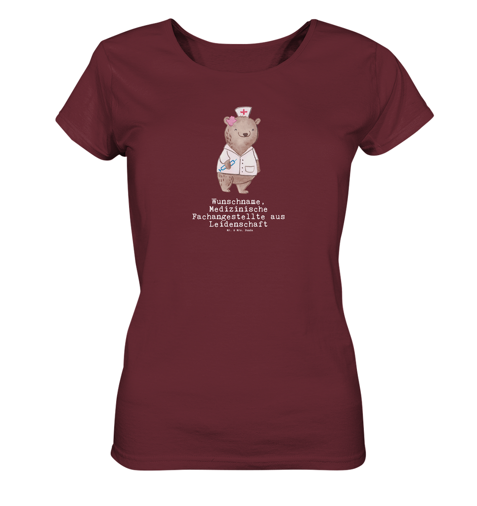 Personalisiertes Shirt Damen Medizinische Fachangestellte aus Leidenschaft T-Shirt, Shirt, Tshirt, Lustiges T-Shirt, T-Shirt mit Spruch, Party, Junggesellenabschied, Jubiläum, Geburstag, Herrn, Damen, Männer, Frauen, Schlafshirt, Nachthemd, Sprüche, Beruf, Ausbildung, Abschied, Rente, Kollege, Kollegin, Geschenk, Schenken, Arbeitskollege, Mitarbeiter, Firma, Danke, Dankeschön, Arzthelferin, Medizinische Fachangestellte, Sprechstundenhilfe