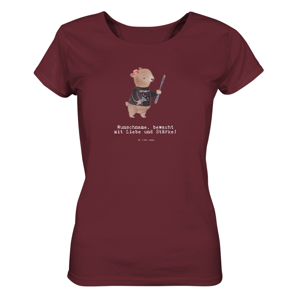 Personalisiertes Shirt Damen Security Mitarbeiterin mit Herz T-Shirt, Shirt, Tshirt, Lustiges T-Shirt, T-Shirt mit Spruch, Party, Junggesellenabschied, Jubiläum, Geburstag, Herrn, Damen, Männer, Frauen, Schlafshirt, Nachthemd, Sprüche, Beruf, Ausbildung, Abschied, Rente, Kollege, Kollegin, Geschenk, Schenken, Arbeitskollege, Mitarbeiter, Firma, Danke, Dankeschön