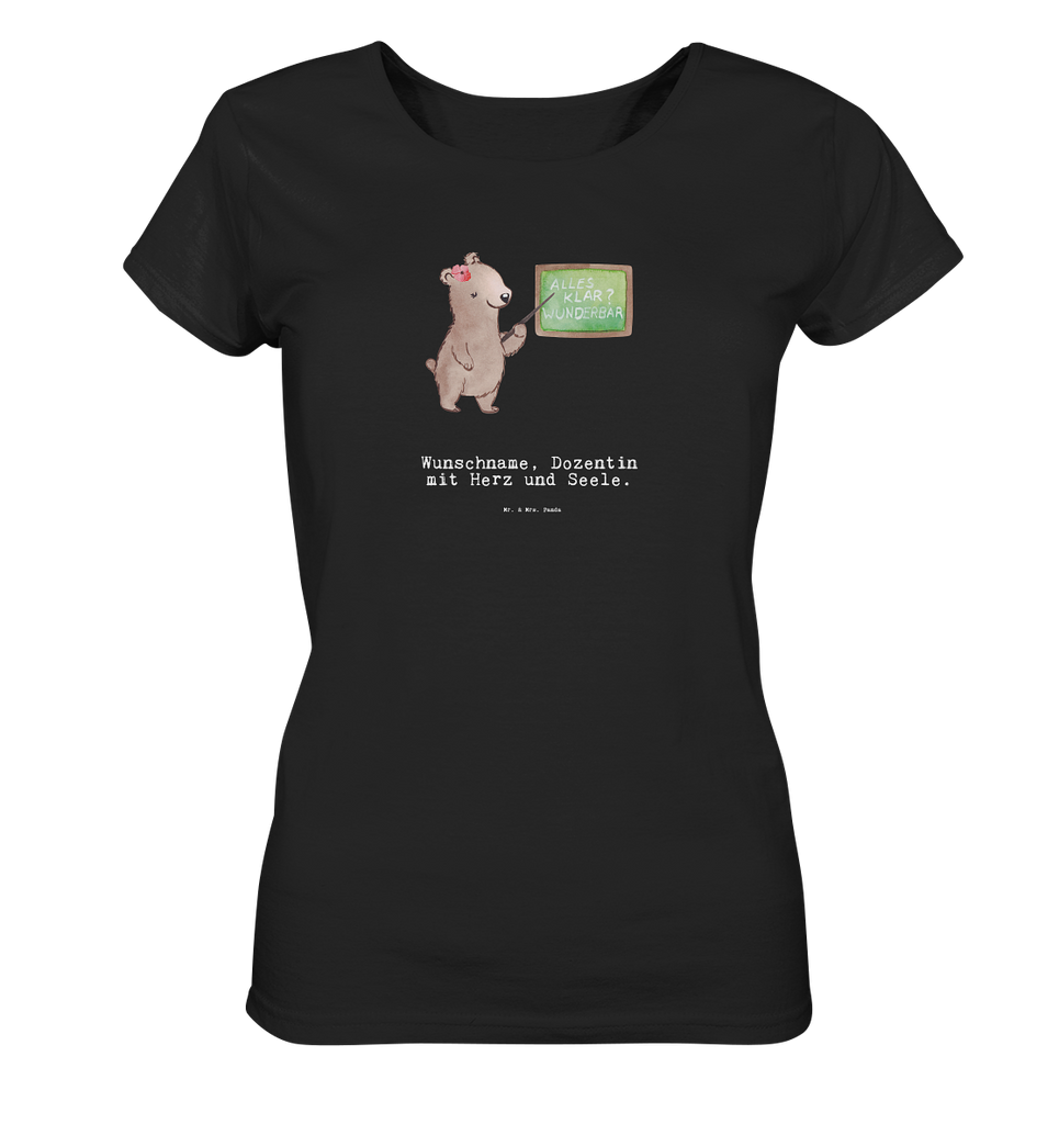 Personalisiertes Shirt Damen Dozentin mit Herz T-Shirt, Shirt, Tshirt, Lustiges T-Shirt, T-Shirt mit Spruch, Party, Junggesellenabschied, Jubiläum, Geburstag, Herrn, Damen, Männer, Frauen, Schlafshirt, Nachthemd, Sprüche, Beruf, Ausbildung, Abschied, Rente, Kollege, Kollegin, Geschenk, Schenken, Arbeitskollege, Mitarbeiter, Firma, Danke, Dankeschön, Dozentin, Professorin, Universität, Vorlesung, Tutorin, Akademikerin, Uni, Unterricht