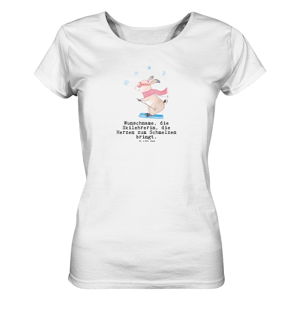 Personalisiertes Shirt Damen Skilehrerin mit Herz T-Shirt, Shirt, Tshirt, Lustiges T-Shirt, T-Shirt mit Spruch, Party, Junggesellenabschied, Jubiläum, Geburstag, Herrn, Damen, Männer, Frauen, Schlafshirt, Nachthemd, Sprüche, Beruf, Ausbildung, Abschied, Rente, Kollege, Kollegin, Geschenk, Schenken, Arbeitskollege, Mitarbeiter, Firma, Danke, Dankeschön