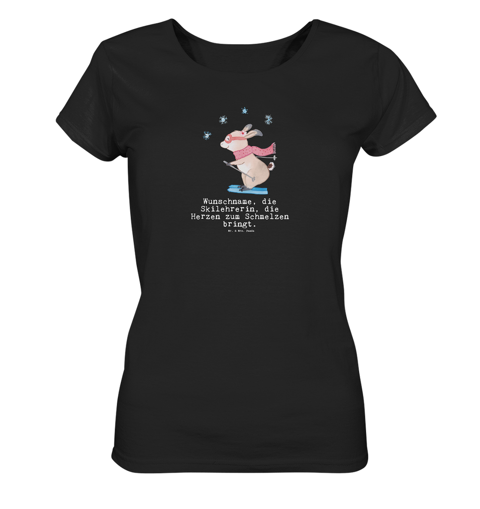 Personalisiertes Shirt Damen Skilehrerin mit Herz T-Shirt, Shirt, Tshirt, Lustiges T-Shirt, T-Shirt mit Spruch, Party, Junggesellenabschied, Jubiläum, Geburstag, Herrn, Damen, Männer, Frauen, Schlafshirt, Nachthemd, Sprüche, Beruf, Ausbildung, Abschied, Rente, Kollege, Kollegin, Geschenk, Schenken, Arbeitskollege, Mitarbeiter, Firma, Danke, Dankeschön