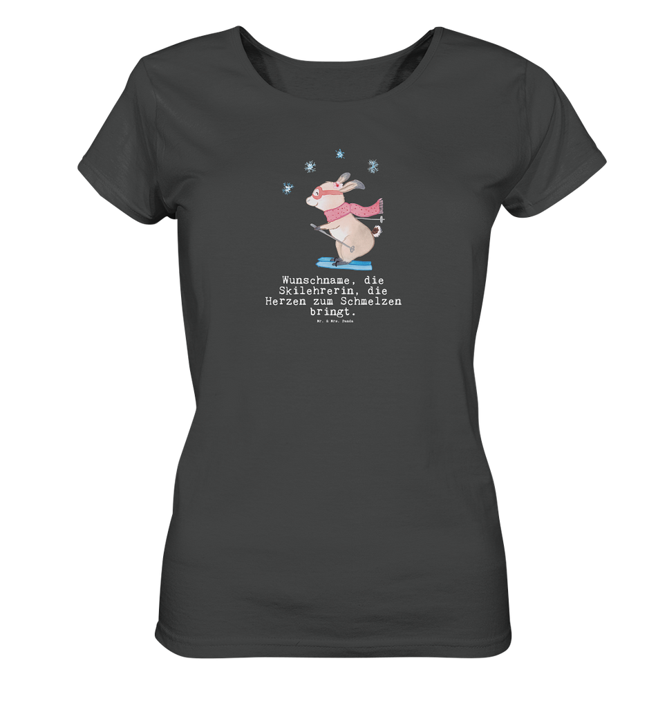 Personalisiertes Shirt Damen Skilehrerin mit Herz T-Shirt, Shirt, Tshirt, Lustiges T-Shirt, T-Shirt mit Spruch, Party, Junggesellenabschied, Jubiläum, Geburstag, Herrn, Damen, Männer, Frauen, Schlafshirt, Nachthemd, Sprüche, Beruf, Ausbildung, Abschied, Rente, Kollege, Kollegin, Geschenk, Schenken, Arbeitskollege, Mitarbeiter, Firma, Danke, Dankeschön