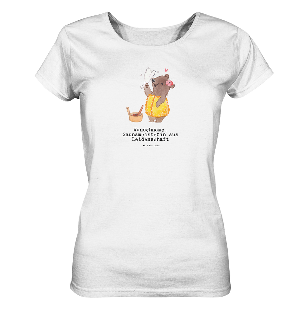 Personalisiertes Shirt Damen Saunameisterin aus Leidenschaft T-Shirt, Shirt, Tshirt, Lustiges T-Shirt, T-Shirt mit Spruch, Party, Junggesellenabschied, Jubiläum, Geburstag, Herrn, Damen, Männer, Frauen, Schlafshirt, Nachthemd, Sprüche, Beruf, Ausbildung, Abschied, Rente, Kollege, Kollegin, Geschenk, Schenken, Arbeitskollege, Mitarbeiter, Firma, Danke, Dankeschön
