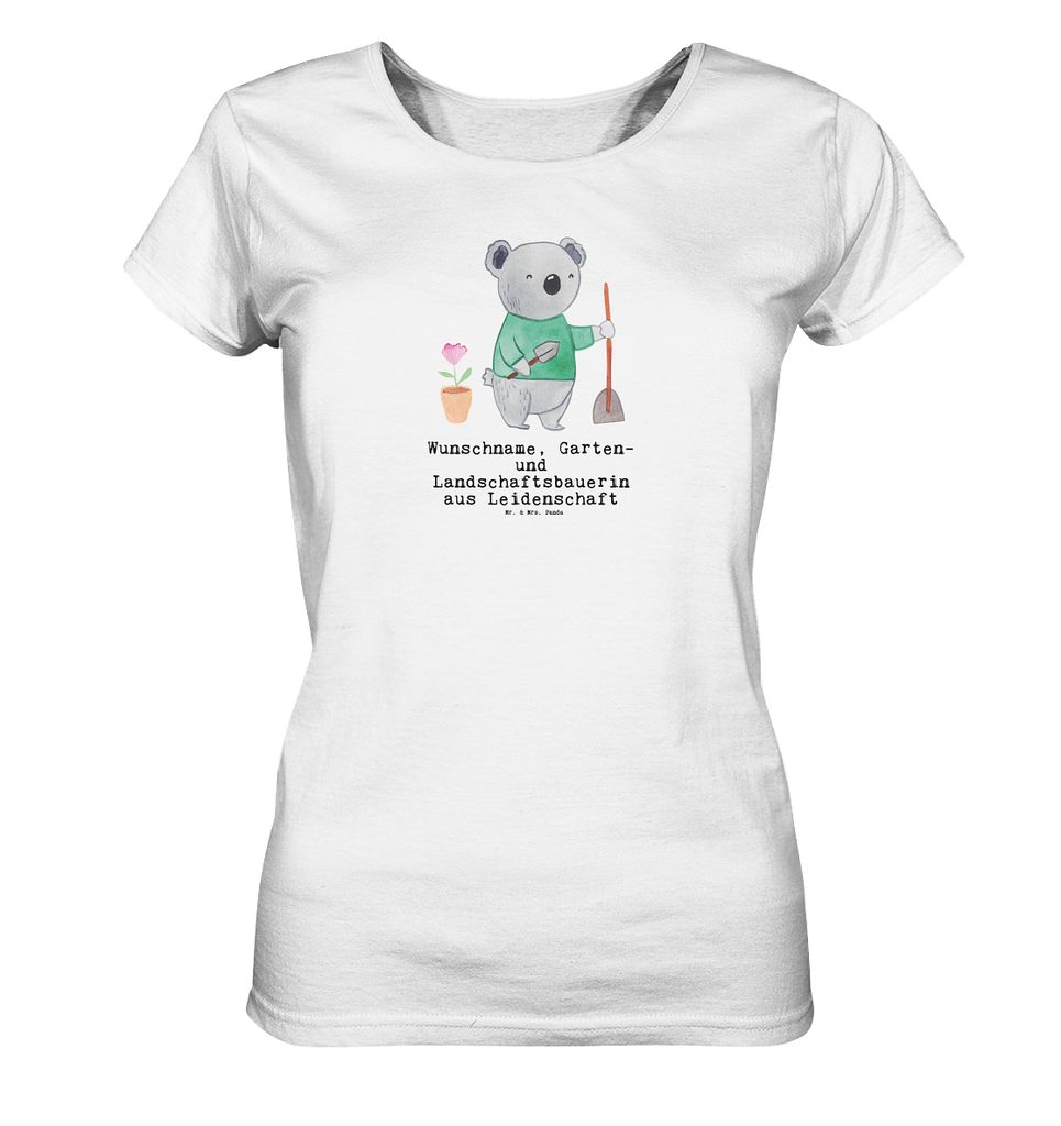 Personalisiertes Shirt Damen Garten- und Landschaftsbauerin aus Leidenschaft T-Shirt, Shirt, Tshirt, Lustiges T-Shirt, T-Shirt mit Spruch, Party, Junggesellenabschied, Jubiläum, Geburstag, Herrn, Damen, Männer, Frauen, Schlafshirt, Nachthemd, Sprüche, Beruf, Ausbildung, Abschied, Rente, Kollege, Kollegin, Geschenk, Schenken, Arbeitskollege, Mitarbeiter, Firma, Danke, Dankeschön, Gärtnerin, Gartenplaner, Gärtnerei, Gartenbau, Hobbygärtnerin, Garten- und Landschaftsbauerin