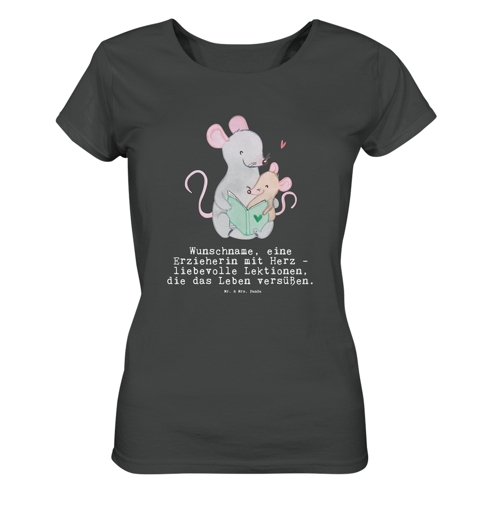 Personalisiertes Shirt Damen Erzieherin mit Herz T-Shirt, Shirt, Tshirt, Lustiges T-Shirt, T-Shirt mit Spruch, Party, Junggesellenabschied, Jubiläum, Geburstag, Herrn, Damen, Männer, Frauen, Schlafshirt, Nachthemd, Sprüche, Beruf, Ausbildung, Abschied, Rente, Kollege, Kollegin, Geschenk, Schenken, Arbeitskollege, Mitarbeiter, Firma, Danke, Dankeschön, Erzieherin, Kindergärtnerin, Pädagogin, Kindergarten, Abschiedsgeschenke Kindergarten