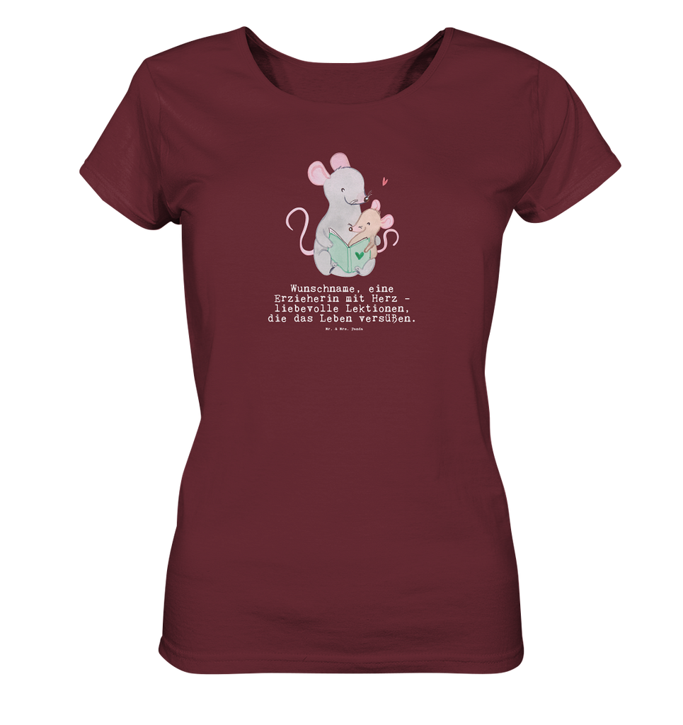 Personalisiertes Shirt Damen Erzieherin mit Herz T-Shirt, Shirt, Tshirt, Lustiges T-Shirt, T-Shirt mit Spruch, Party, Junggesellenabschied, Jubiläum, Geburstag, Herrn, Damen, Männer, Frauen, Schlafshirt, Nachthemd, Sprüche, Beruf, Ausbildung, Abschied, Rente, Kollege, Kollegin, Geschenk, Schenken, Arbeitskollege, Mitarbeiter, Firma, Danke, Dankeschön, Erzieherin, Kindergärtnerin, Pädagogin, Kindergarten, Abschiedsgeschenke Kindergarten