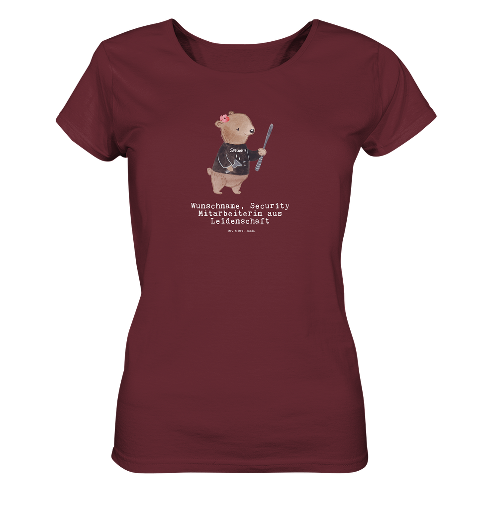 Personalisiertes Shirt Damen Security Mitarbeiterin aus Leidenschaft T-Shirt, Shirt, Tshirt, Lustiges T-Shirt, T-Shirt mit Spruch, Party, Junggesellenabschied, Jubiläum, Geburstag, Herrn, Damen, Männer, Frauen, Schlafshirt, Nachthemd, Sprüche, Beruf, Ausbildung, Abschied, Rente, Kollege, Kollegin, Geschenk, Schenken, Arbeitskollege, Mitarbeiter, Firma, Danke, Dankeschön