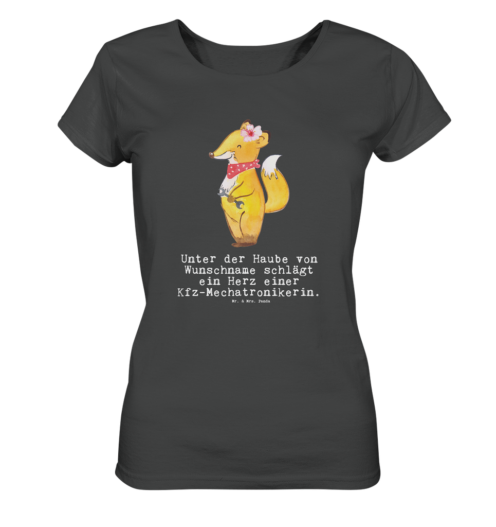 Personalisiertes Shirt Damen Kfz-Mechatronikerin mit Herz T-Shirt, Shirt, Tshirt, Lustiges T-Shirt, T-Shirt mit Spruch, Party, Junggesellenabschied, Jubiläum, Geburstag, Herrn, Damen, Männer, Frauen, Schlafshirt, Nachthemd, Sprüche, Beruf, Ausbildung, Abschied, Rente, Kollege, Kollegin, Geschenk, Schenken, Arbeitskollege, Mitarbeiter, Firma, Danke, Dankeschön, Kfz-Mechatronikerin, Kraftfahrzeugmechanikerin, Meisterin, Gesellenprüfung