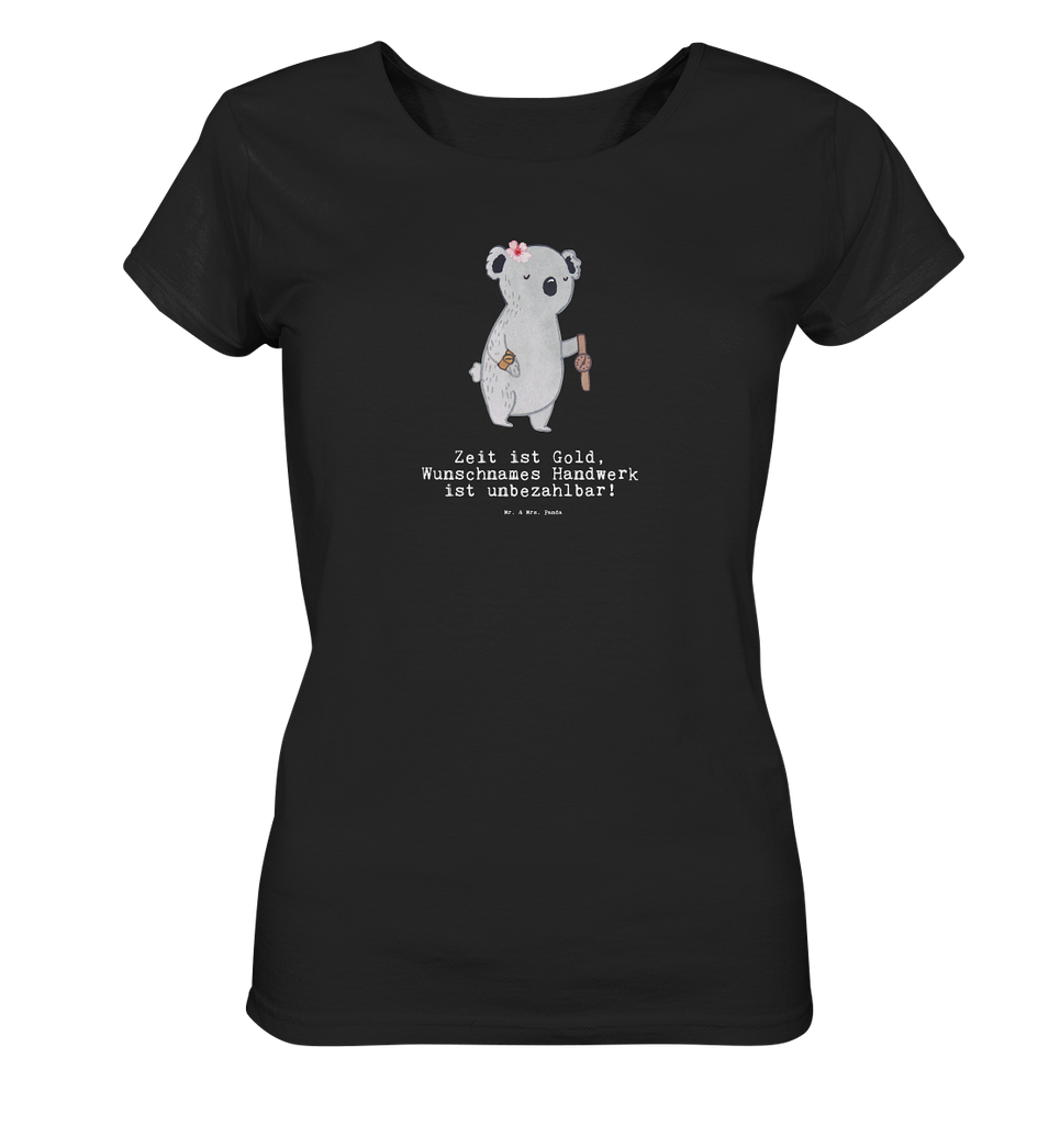 Personalisiertes Shirt Damen Uhrmacherin mit Herz T-Shirt, Shirt, Tshirt, Lustiges T-Shirt, T-Shirt mit Spruch, Party, Junggesellenabschied, Jubiläum, Geburstag, Herrn, Damen, Männer, Frauen, Schlafshirt, Nachthemd, Sprüche, Beruf, Ausbildung, Abschied, Rente, Kollege, Kollegin, Geschenk, Schenken, Arbeitskollege, Mitarbeiter, Firma, Danke, Dankeschön