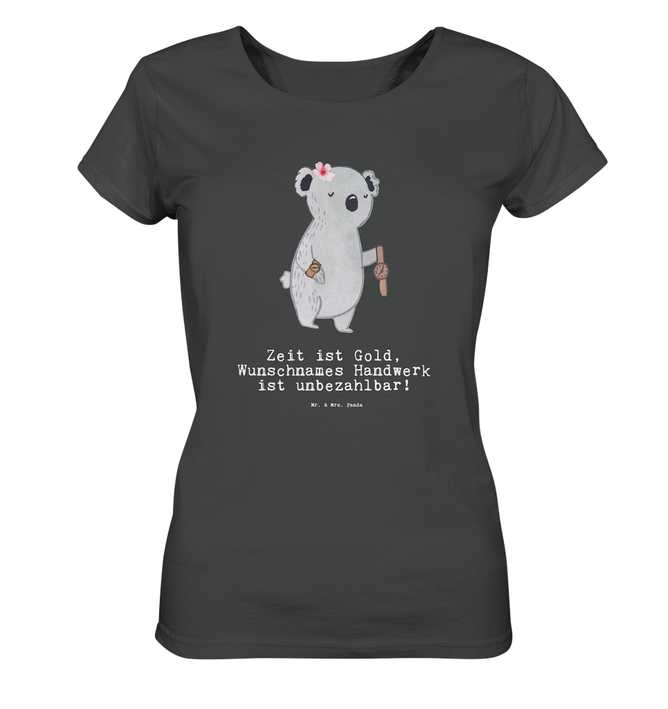 Personalisiertes Shirt Damen Uhrmacherin mit Herz T-Shirt, Shirt, Tshirt, Lustiges T-Shirt, T-Shirt mit Spruch, Party, Junggesellenabschied, Jubiläum, Geburstag, Herrn, Damen, Männer, Frauen, Schlafshirt, Nachthemd, Sprüche, Beruf, Ausbildung, Abschied, Rente, Kollege, Kollegin, Geschenk, Schenken, Arbeitskollege, Mitarbeiter, Firma, Danke, Dankeschön