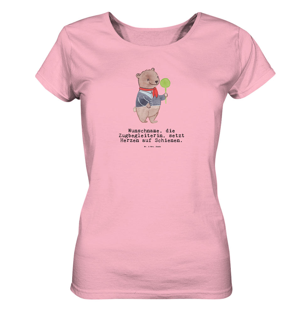 Personalisiertes Shirt Damen Zugbegleiterin mit Herz T-Shirt, Shirt, Tshirt, Lustiges T-Shirt, T-Shirt mit Spruch, Party, Junggesellenabschied, Jubiläum, Geburstag, Herrn, Damen, Männer, Frauen, Schlafshirt, Nachthemd, Sprüche, Beruf, Ausbildung, Abschied, Rente, Kollege, Kollegin, Geschenk, Schenken, Arbeitskollege, Mitarbeiter, Firma, Danke, Dankeschön