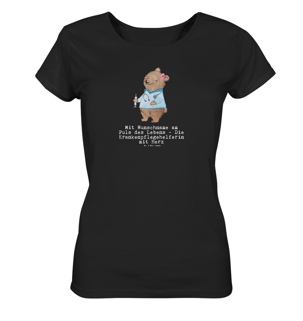 Personalisiertes Shirt Damen Krankenpflegehelferin mit Herz T-Shirt, Shirt, Tshirt, Lustiges T-Shirt, T-Shirt mit Spruch, Party, Junggesellenabschied, Jubiläum, Geburstag, Herrn, Damen, Männer, Frauen, Schlafshirt, Nachthemd, Sprüche, Beruf, Ausbildung, Abschied, Rente, Kollege, Kollegin, Geschenk, Schenken, Arbeitskollege, Mitarbeiter, Firma, Danke, Dankeschön, Krankenpflegehelferin, Pflegehelferin, Pflegekraft