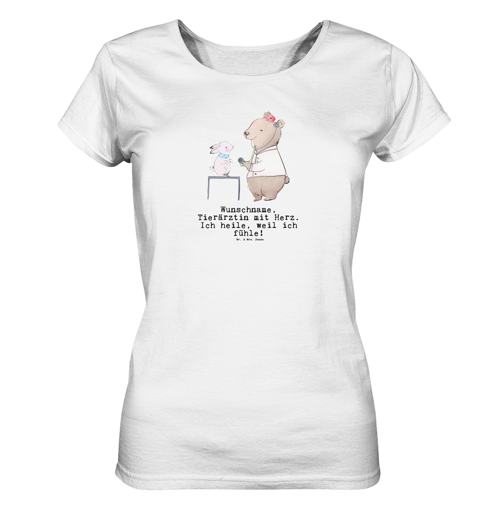Personalisiertes Shirt Damen Tierärztin mit Herz T-Shirt, Shirt, Tshirt, Lustiges T-Shirt, T-Shirt mit Spruch, Party, Junggesellenabschied, Jubiläum, Geburstag, Herrn, Damen, Männer, Frauen, Schlafshirt, Nachthemd, Sprüche, Beruf, Ausbildung, Abschied, Rente, Kollege, Kollegin, Geschenk, Schenken, Arbeitskollege, Mitarbeiter, Firma, Danke, Dankeschön