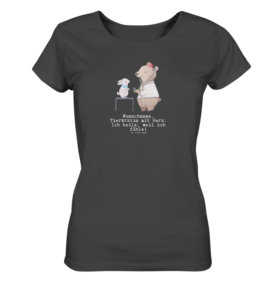 Personalisiertes Shirt Damen Tierärztin mit Herz T-Shirt, Shirt, Tshirt, Lustiges T-Shirt, T-Shirt mit Spruch, Party, Junggesellenabschied, Jubiläum, Geburstag, Herrn, Damen, Männer, Frauen, Schlafshirt, Nachthemd, Sprüche, Beruf, Ausbildung, Abschied, Rente, Kollege, Kollegin, Geschenk, Schenken, Arbeitskollege, Mitarbeiter, Firma, Danke, Dankeschön
