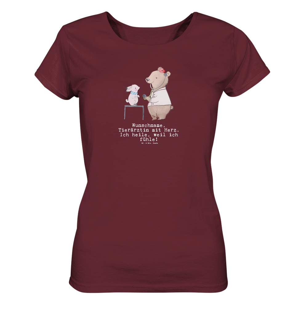 Personalisiertes Shirt Damen Tierärztin mit Herz T-Shirt, Shirt, Tshirt, Lustiges T-Shirt, T-Shirt mit Spruch, Party, Junggesellenabschied, Jubiläum, Geburstag, Herrn, Damen, Männer, Frauen, Schlafshirt, Nachthemd, Sprüche, Beruf, Ausbildung, Abschied, Rente, Kollege, Kollegin, Geschenk, Schenken, Arbeitskollege, Mitarbeiter, Firma, Danke, Dankeschön