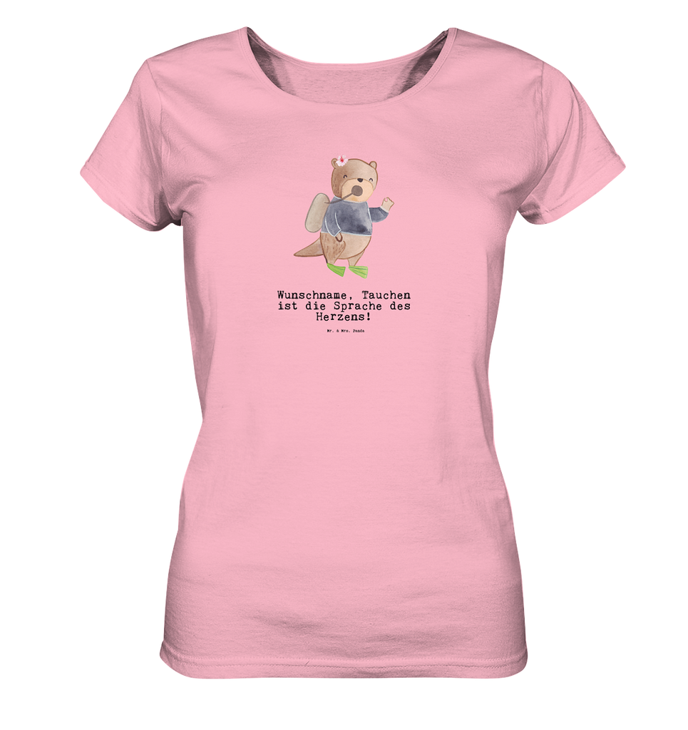 Personalisiertes Shirt Damen Taucherin mit Herz T-Shirt, Shirt, Tshirt, Lustiges T-Shirt, T-Shirt mit Spruch, Party, Junggesellenabschied, Jubiläum, Geburstag, Herrn, Damen, Männer, Frauen, Schlafshirt, Nachthemd, Sprüche, Beruf, Ausbildung, Abschied, Rente, Kollege, Kollegin, Geschenk, Schenken, Arbeitskollege, Mitarbeiter, Firma, Danke, Dankeschön