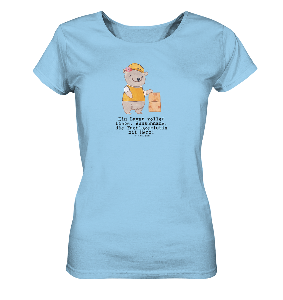 Personalisiertes Shirt Damen Fachlageristin mit Herz T-Shirt, Shirt, Tshirt, Lustiges T-Shirt, T-Shirt mit Spruch, Party, Junggesellenabschied, Jubiläum, Geburstag, Herrn, Damen, Männer, Frauen, Schlafshirt, Nachthemd, Sprüche, Beruf, Ausbildung, Abschied, Rente, Kollege, Kollegin, Geschenk, Schenken, Arbeitskollege, Mitarbeiter, Firma, Danke, Dankeschön, Lagerarbeiterin, Fachlageristin, Lageristin, Lagerverwalterin