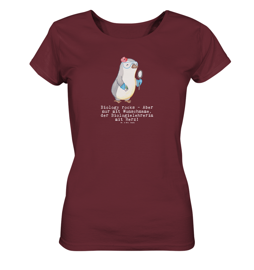 Personalisiertes Shirt Damen Biologielehrerin mit Herz T-Shirt, Shirt, Tshirt, Lustiges T-Shirt, T-Shirt mit Spruch, Party, Junggesellenabschied, Jubiläum, Geburstag, Herrn, Damen, Männer, Frauen, Schlafshirt, Nachthemd, Sprüche, Beruf, Ausbildung, Abschied, Rente, Kollege, Kollegin, Geschenk, Schenken, Arbeitskollege, Mitarbeiter, Firma, Danke, Dankeschön, Biologielehrerin, Biolehrerin, Biounterricht, Biologie, Schule, Grundschule