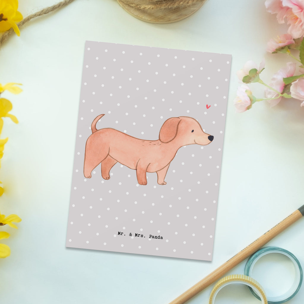 Postkarte Dackel Kurzhaardackel Moment Geschenkkarte, Grußkarte, Karte, Einladung, Ansichtskarte, Geburtstagskarte, Einladungskarte, Dankeskarte, Hund, Hunderasse, Rassehund, Hundebesitzer, Geschenk, Tierfreund, Schenken, Welpe, Teckel, Dachshund, Kurzhaardackel