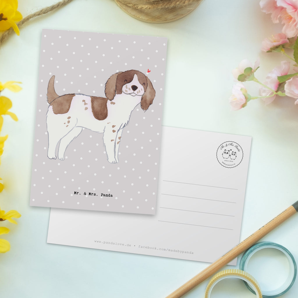 Postkarte English Springer Spaniel Lebensretter Geschenkkarte, Grußkarte, Karte, Einladung, Ansichtskarte, Geburtstagskarte, Einladungskarte, Dankeskarte, Hund, Hunderasse, Rassehund, Hundebesitzer, Geschenk, Tierfreund, Schenken, Welpe, English Springer Spaniel