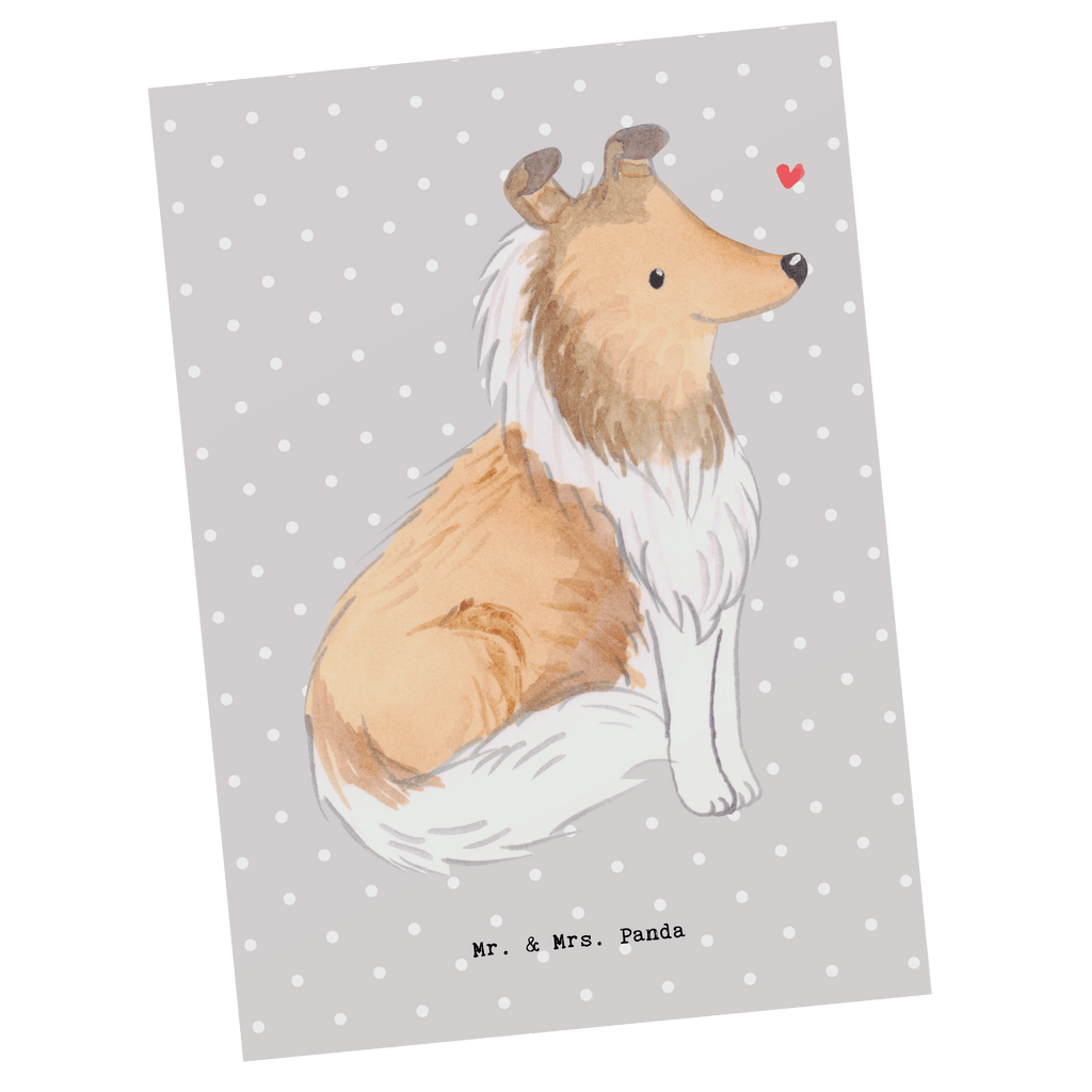 Postkarte Langhaar Collie Moment Geschenkkarte, Grußkarte, Karte, Einladung, Ansichtskarte, Geburtstagskarte, Einladungskarte, Dankeskarte, Hund, Hunderasse, Rassehund, Hundebesitzer, Geschenk, Tierfreund, Schenken, Welpe, Langhaar Collie, britischer Hütehund