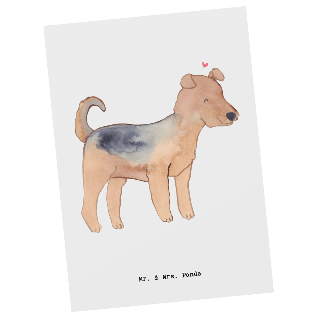 Postkarte Airedale Terrier Moment Geschenkkarte, Grußkarte, Karte, Einladung, Ansichtskarte, Geburtstagskarte, Einladungskarte, Dankeskarte, Hund, Hunderasse, Rassehund, Hundebesitzer, Geschenk, Tierfreund, Schenken, Welpe, Airedale Terrier